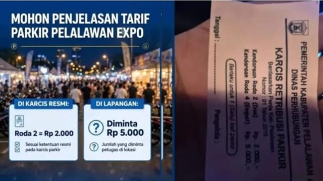 Tarif Parkir Pelalawan Expo Disorot, Karcis dan Pungutan Diduga Tak Sesuai